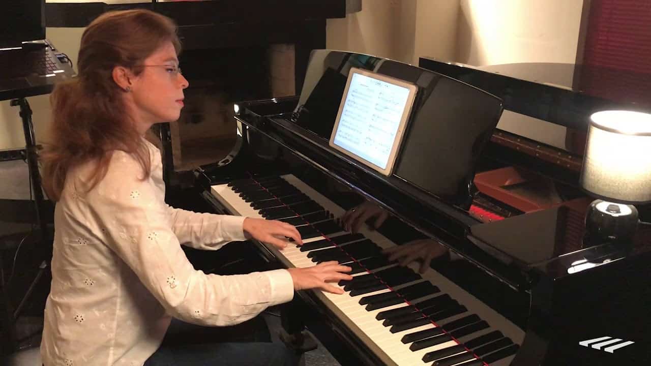 AULA de Piano Aula de Teclado: PRIMEIRA MÚSICA com 2 MÃOS em